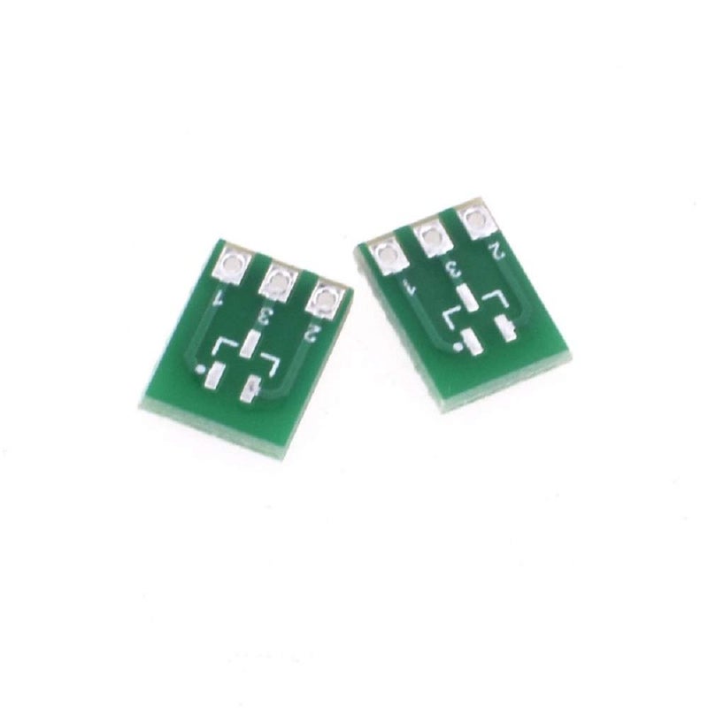 VOBRAMY 50pcs New Double Side SMD SOT23-3 to DIP SIP3 Adapter PCB Board DIY Converter (SOT23-3) - Image 2
